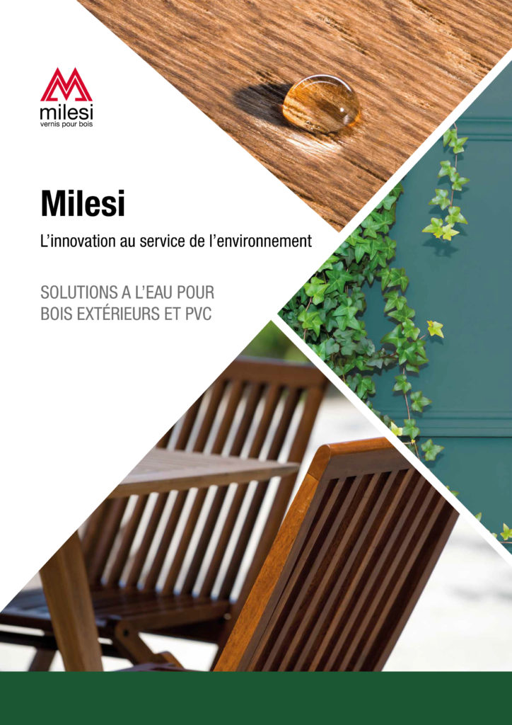 Milesi solutions à l’eau pour bois extérieurs et PVC